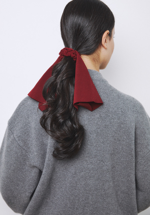 Birrot Lay Scrunchie - Burgundy | Garmentory