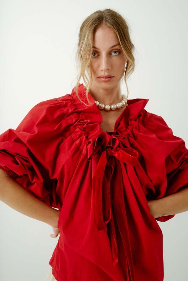 Aquarius Cocktail Beautiful Mess Top - Red | Garmentory