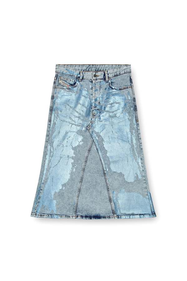 DIESEL De Pago Mid Skirt - Blue Foil | Garmentory