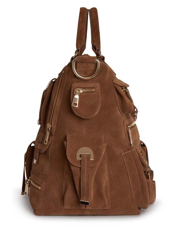 cynthia rowley leather backpack Black Handbag The Saved Collection this structured mini features multiple exterior pockets Cynthia Rowley Women's Metallic Snakeskin