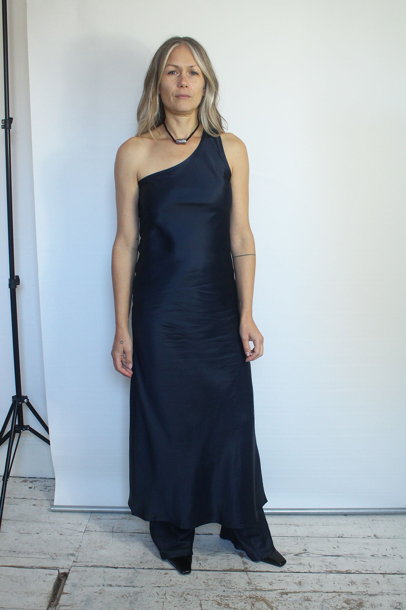 Baserange Black Dande Dress - Black | Garmentory