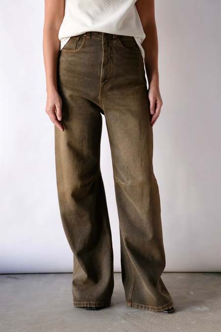 【関税込み】MM6 Maison Margiela ブラウン 5ポケット ジーンズ ブラウン（茶色）系 MM6 Maison Margiela(エムエムシックス