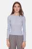 The Tile Club Sylvia Cashmere Henley Sweater - Sky - Thumbnail 1