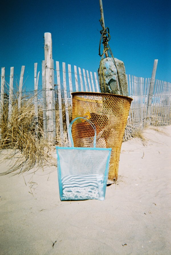 OffSeasonNYC Mesh Zip Tote - Aqua OffSeasonNYC Mesh Zip Tote - Aqua