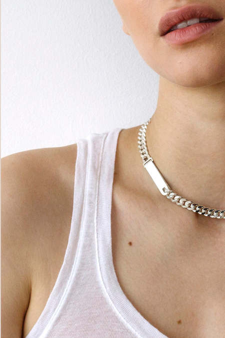 アクセサリー SASKIA DIEZ WIRE BOLD NECKPIECE Saskia Diez Silver Bold Neckpiece | Garmentory