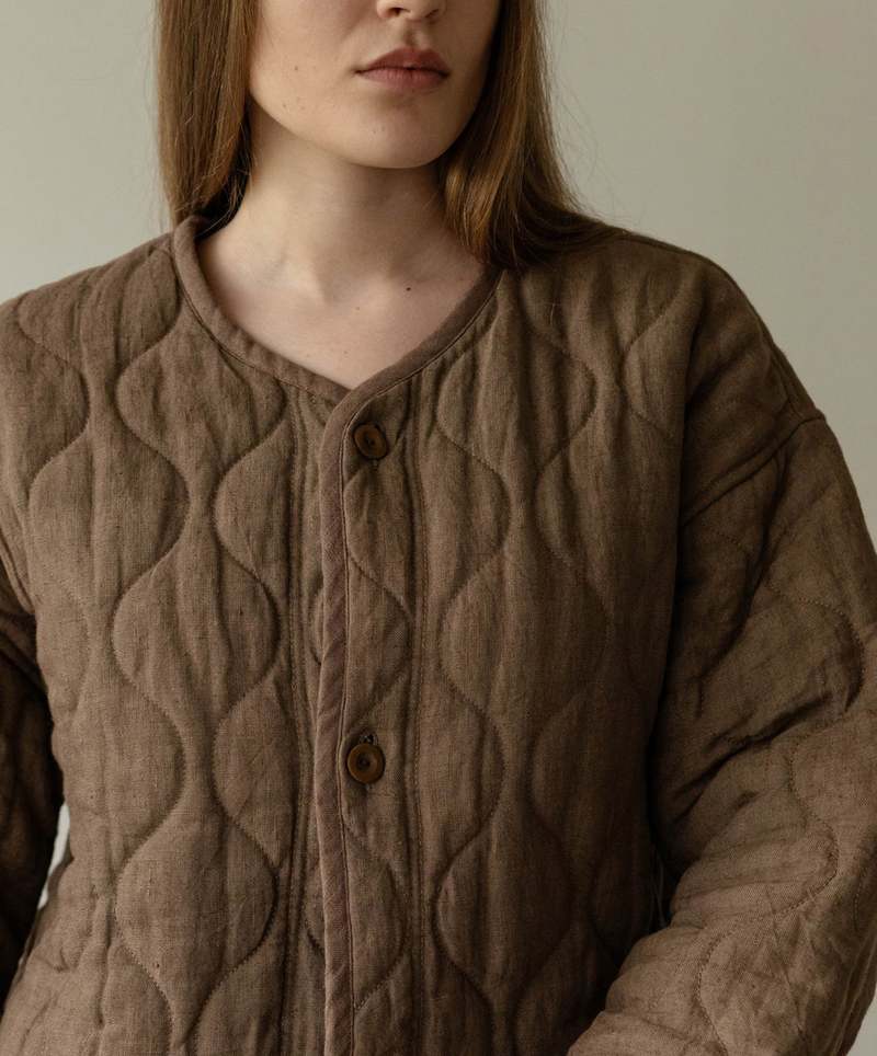 First Rite Quilted Coat - Cocoa First Rite Quilted Coat - Cocoa