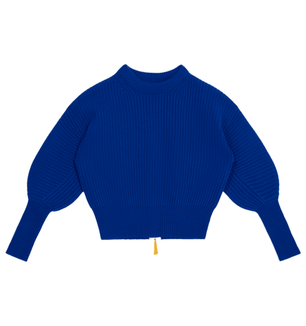 No Name Cashmere Chloe Zip Back Sweater Regatta