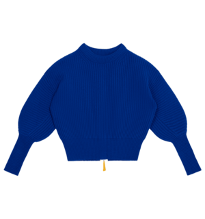 No Name Cashmere Chloe Zip Back Sweater Regatta