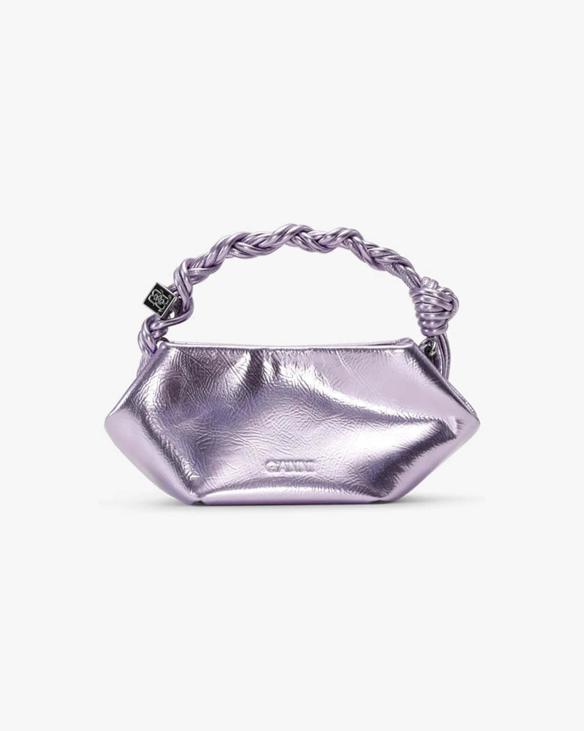 Ganni Metallic Mini Ganni Bou Bag - Pink | Garmentory