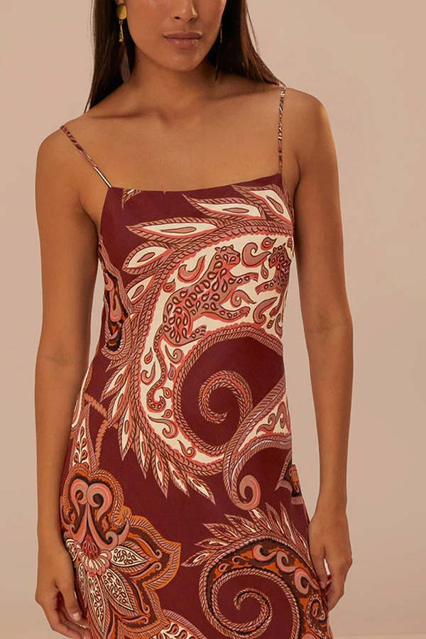 strapless open back dress Farm Rio