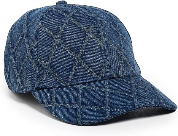 Rag & Bone Karina Quilted Harlow Denim Baseball Hat | Garmentory