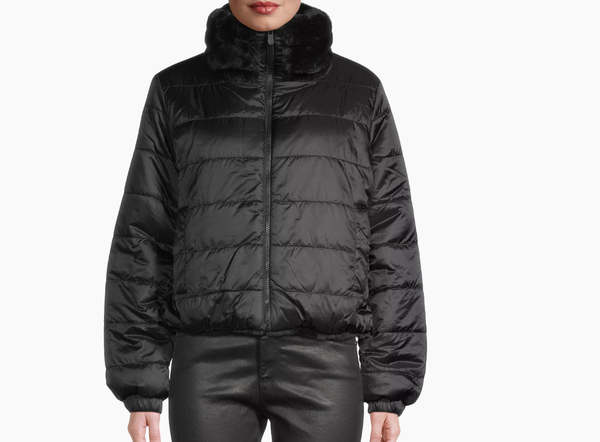 Save the Duck Jeon Faux Fur Jacket - Black Save the Duck Jeon Faux Fur Jacket - Black