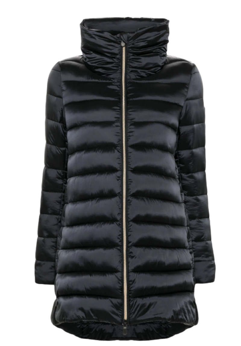 Save the Duck Lydia 3/4 Puffer Coat - Black Save the Duck Lydia 3/4 Puffer Coat - Black