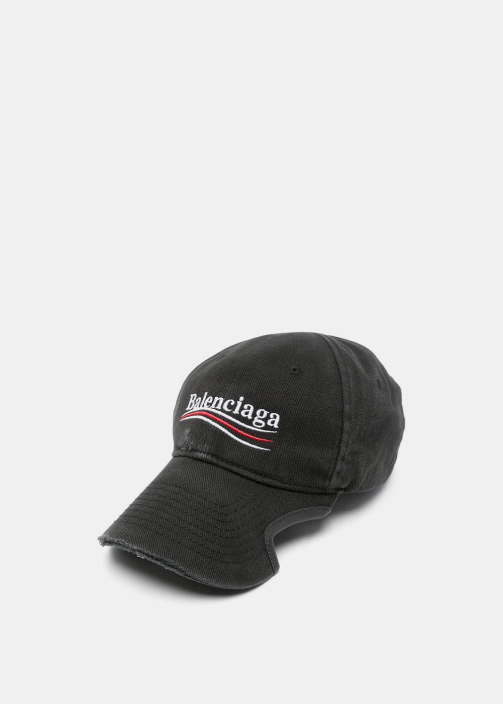 Balenciaga Political Campaign Destroyed Cap - Black | Garmentory