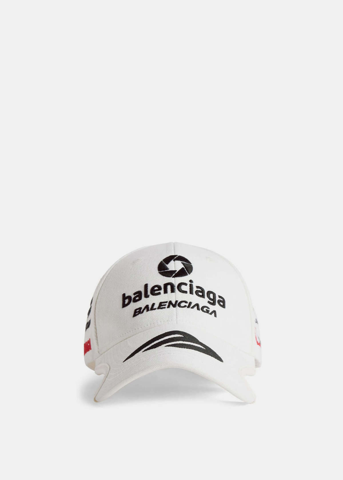BALENCIAGA 白 キャップ BALENCIAGA - BALENCIAGA バレンシアガ キャップ 白 【古着