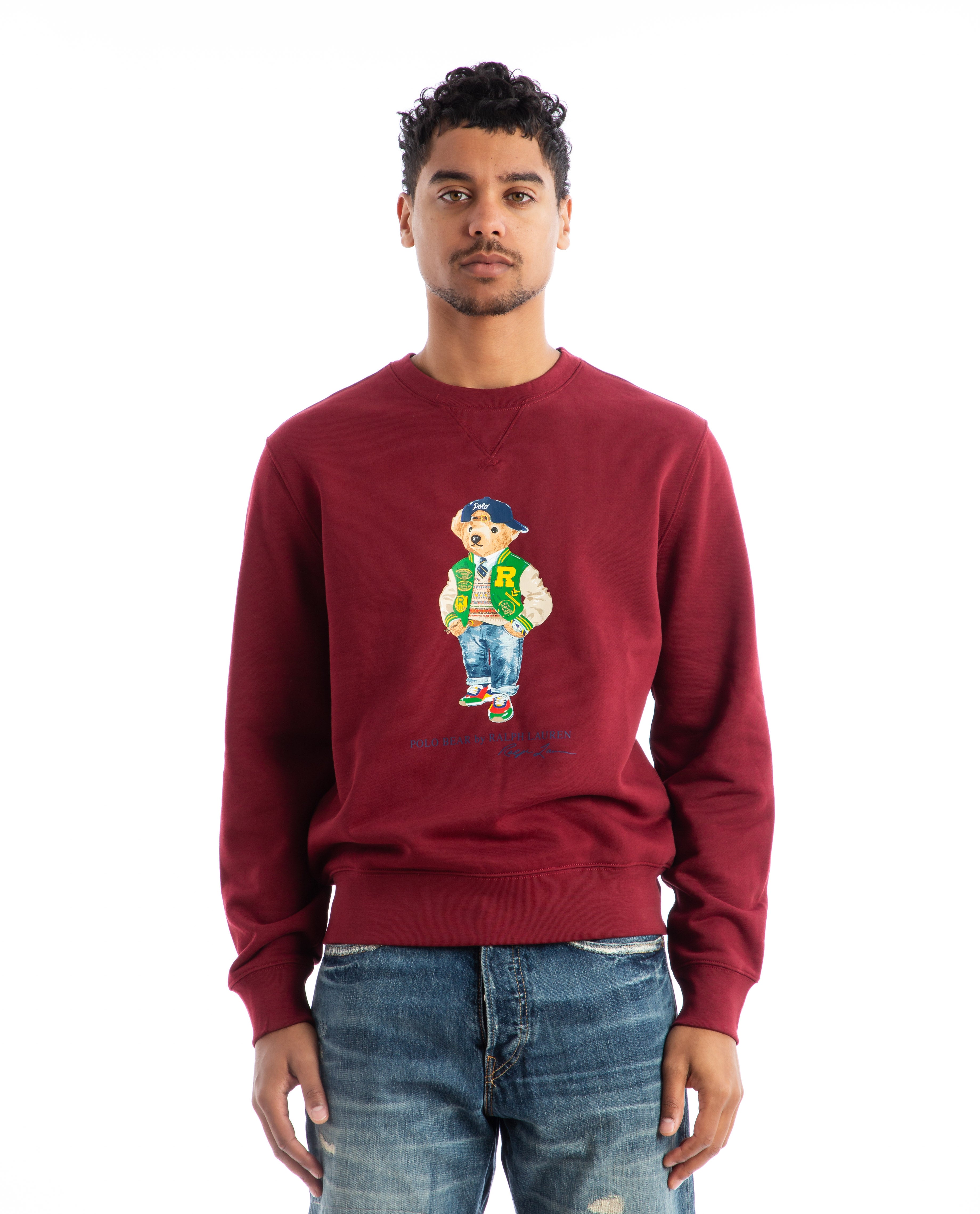 Polo Bear Crewneck Sweatshirt - red | Garmentory