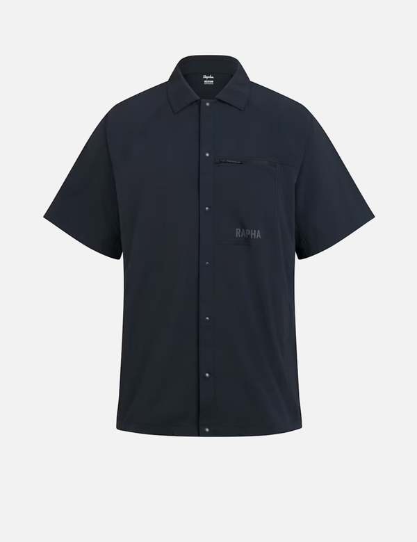 Rapha Men's Explore Short Sleeve Shirt - Vulcan/Asphalt Grey