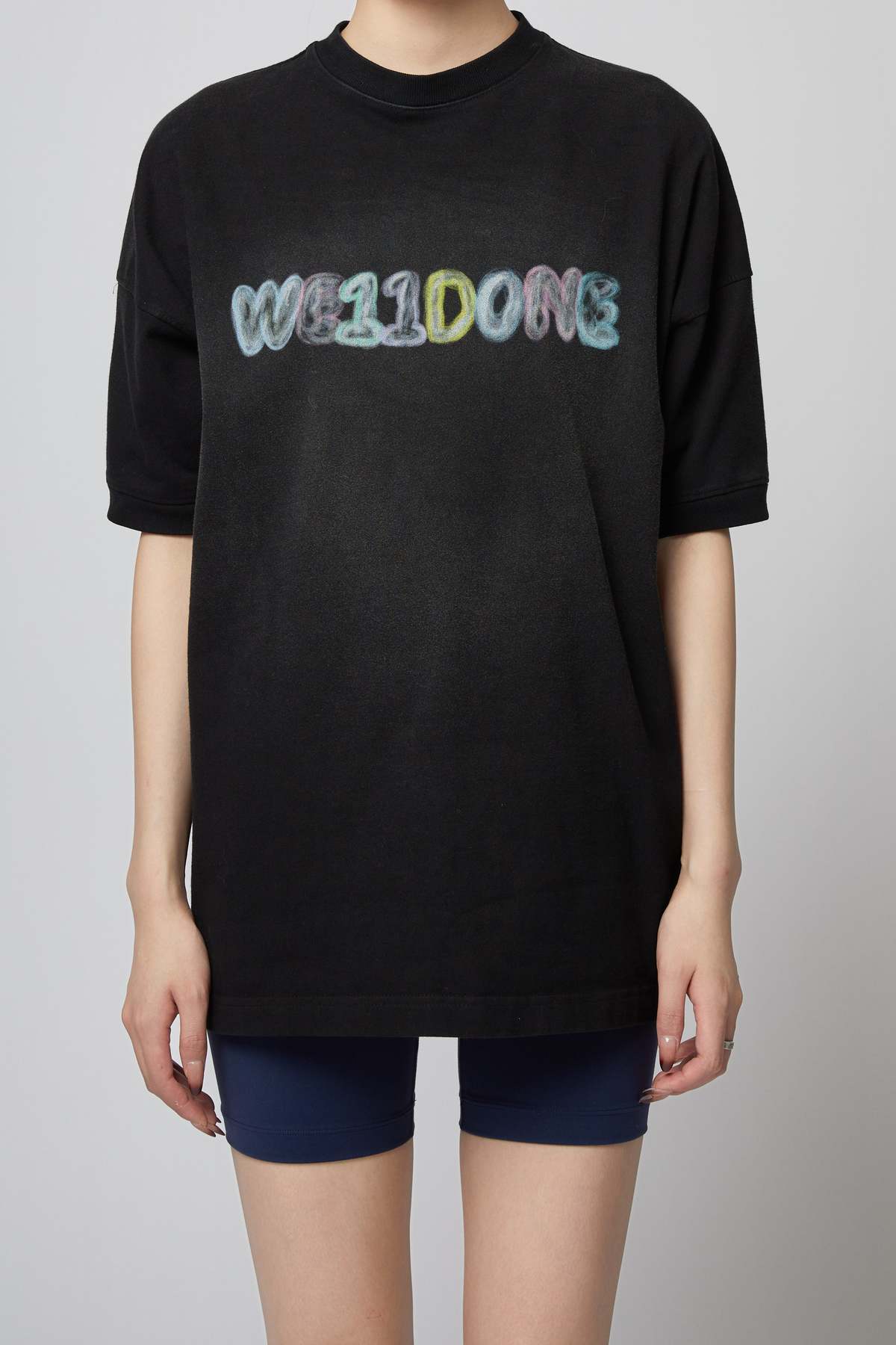 We11done Heavenly Logo Print T-shirt - Black | Garmentory