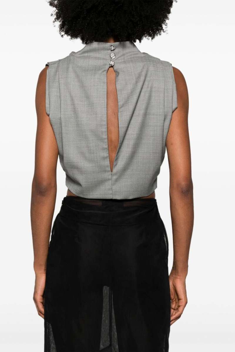 Magda Butrym PF24 Blouse 04 - Gray