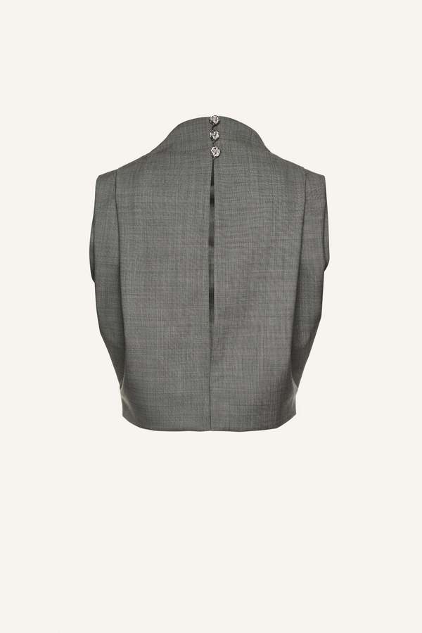 Magda Butrym PF24 Blouse 04 - Gray