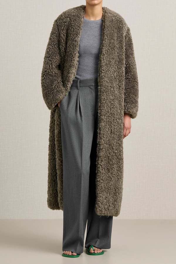 A.Emery VALDES COAT - MINK/PETROL