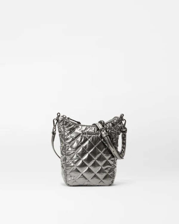 MZ Wallace Crosby Go bag - Pewter Metallic | Garmentory