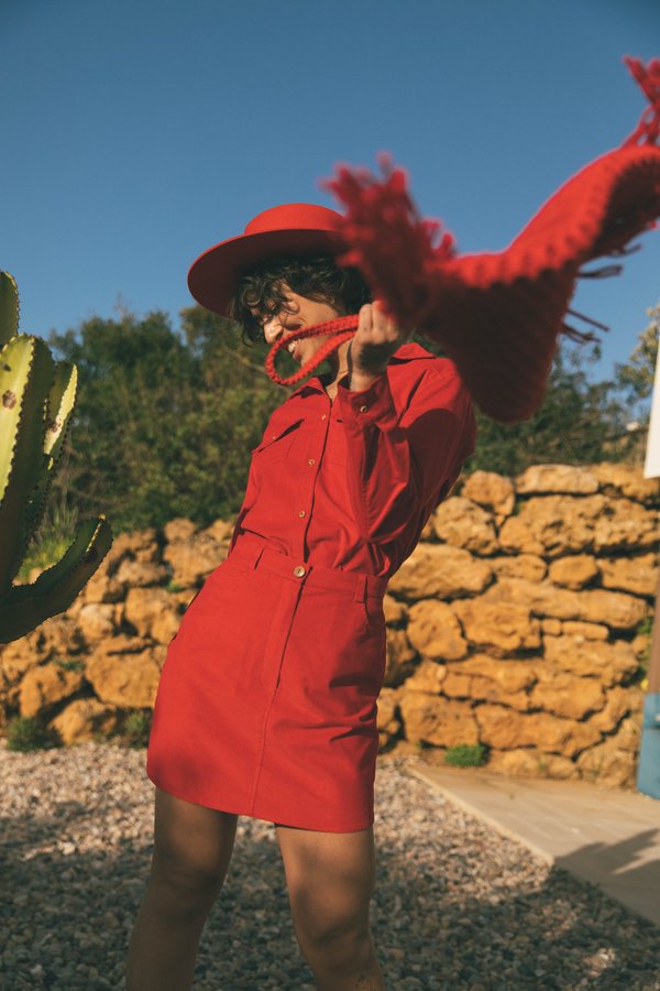 SIZ LARREA SKIRT - RED