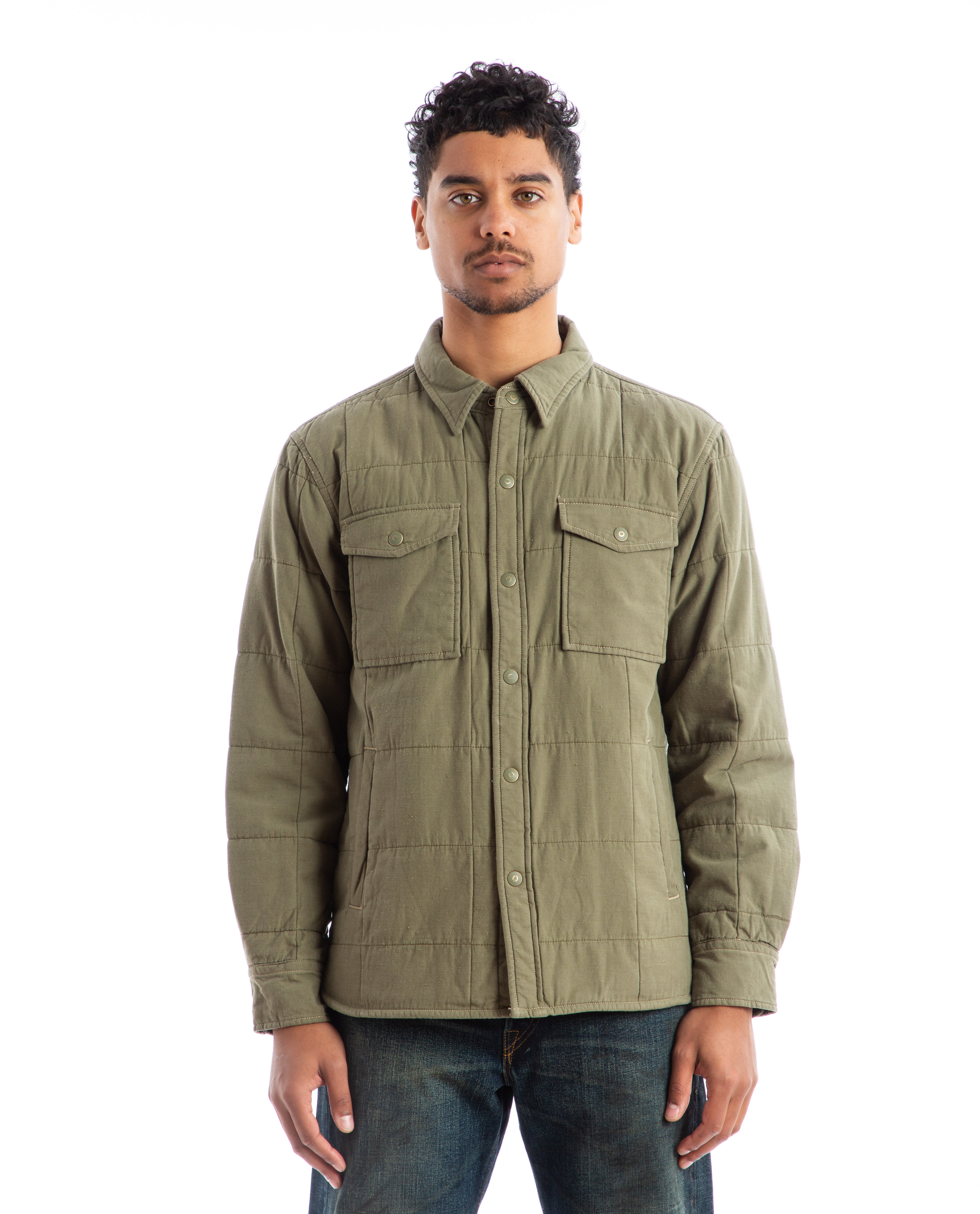 RRL Mountaineer Shirt Jacket - Olive | Garmentory
