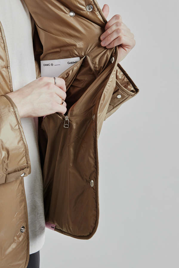 Goldwin x OAMC Insulated Liner Jacket - Camel | Garmentory Goldwin x OAMC Insulated Liner Jacket - Camel | Garmentory