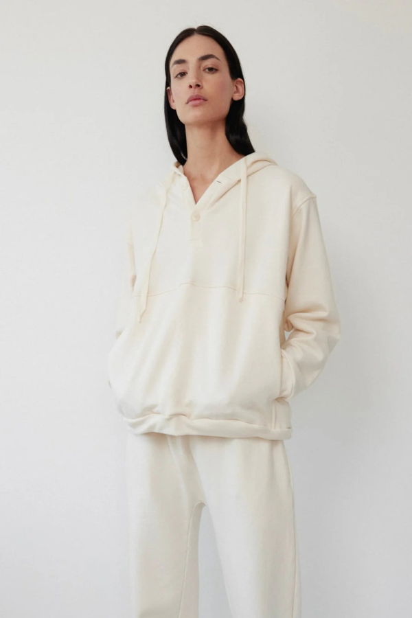 Wol Hide  Popover Hoodie - Natural