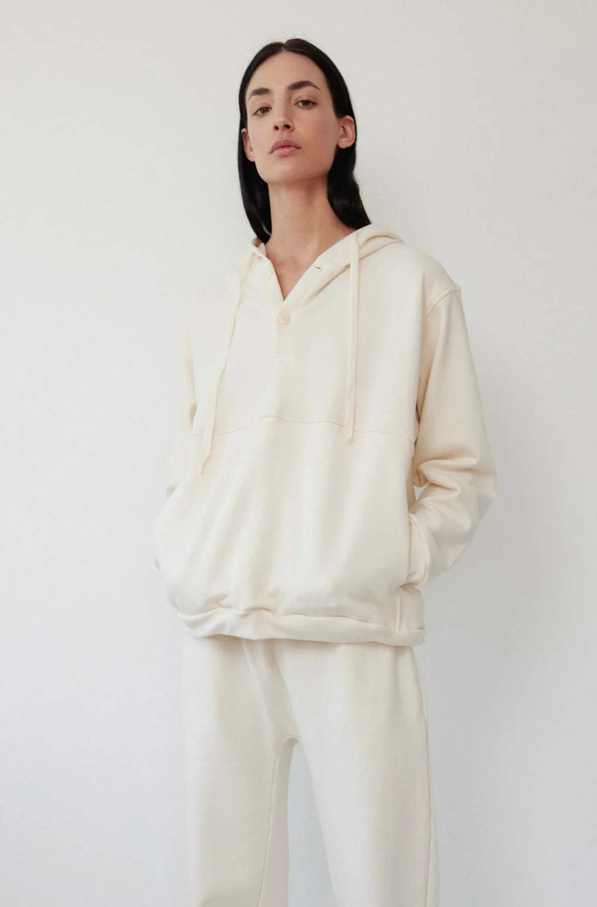Wol Hide  Popover Hoodie - Natural - Image 1 of 5