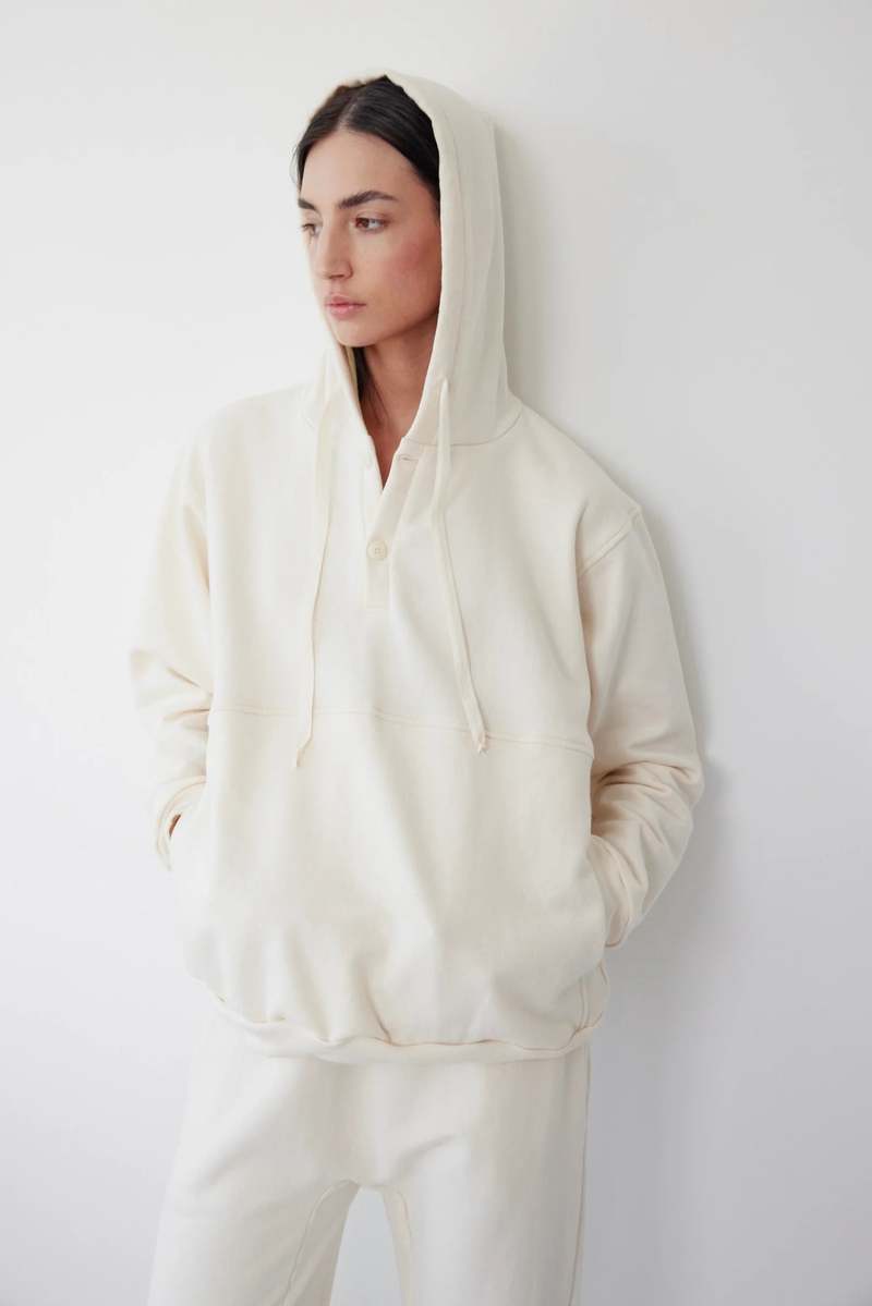 Wol Hide  Popover Hoodie - Natural