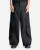 Comme des Garçons Spliced Wool Nylon Wide Leg Trousers - Black - Thumbnail 1