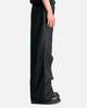 Comme des Garçons Spliced Wool Nylon Wide Leg Trousers - Black - Thumbnail 2