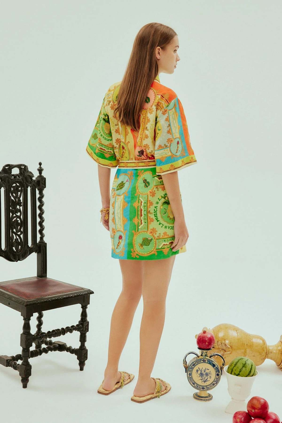 la musica mini dress Almais La Musica Linen Mini Dress