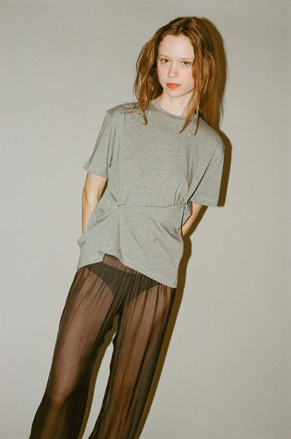 トップス paloma wool tee Paloma Wool Click Tee - Grey | Garmentory