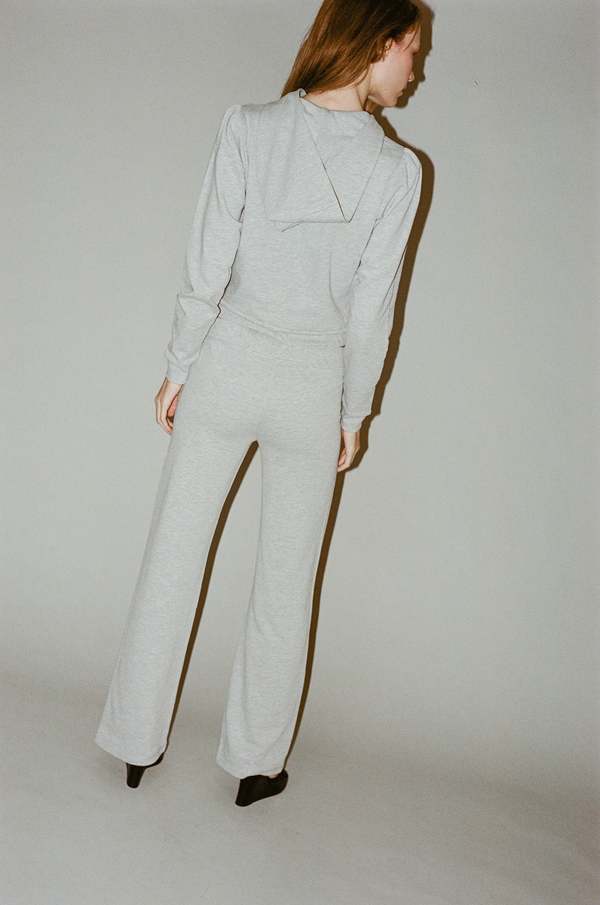 Sandy Liang Sookie Hoodie - Heather Grey | Garmentory