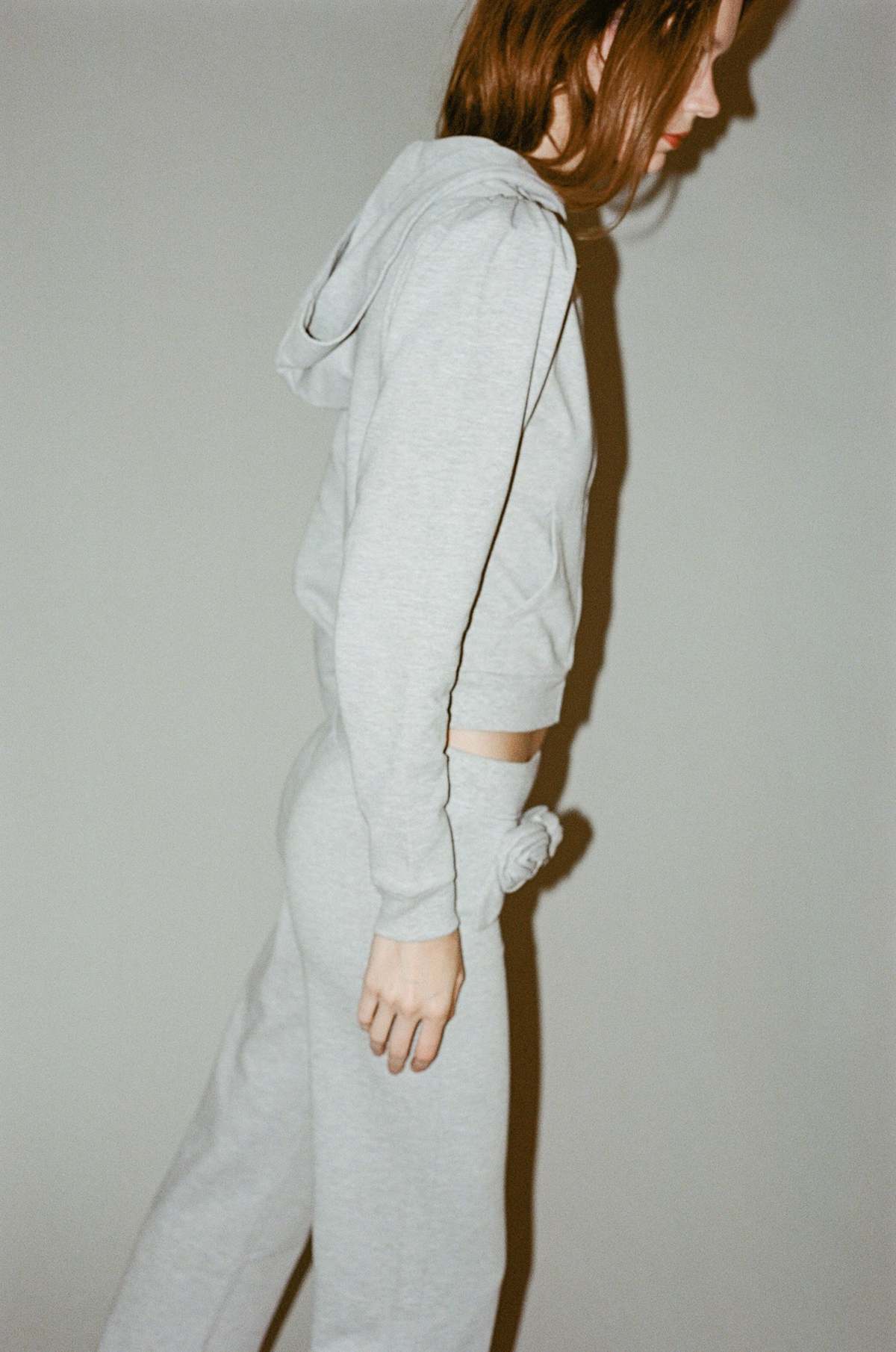 Sandy Liang Sookie Hoodie - Heather Grey | Garmentory