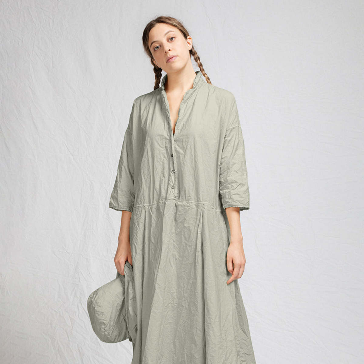 ワンピース ALBUM DI FAMIGLIA TAILOREDCOLLAR DRESS Namu Shop - Album di Famiglia Tailored Collar Dress TC