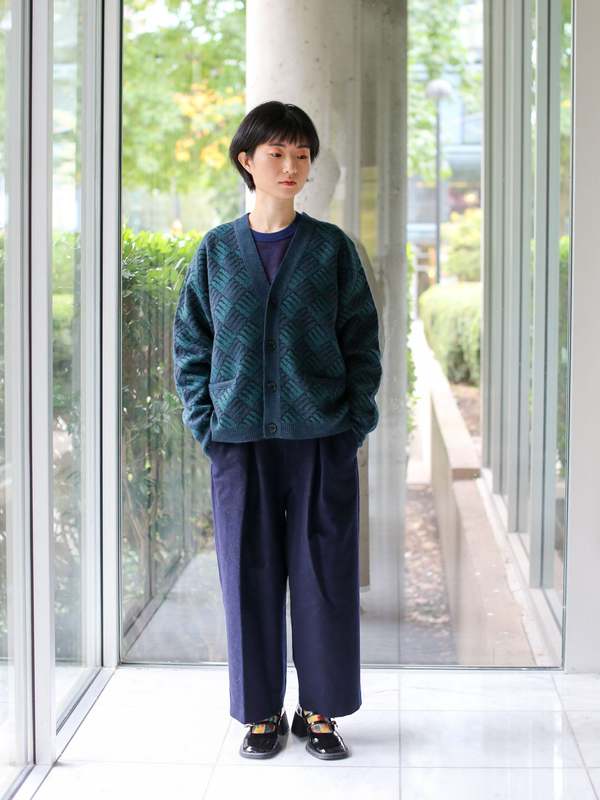 Blue Blue Japan Wind Flow V-neck Cardigan