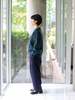 Blue Blue Japan Wind Flow V-neck Cardigan - Thumbnail 4