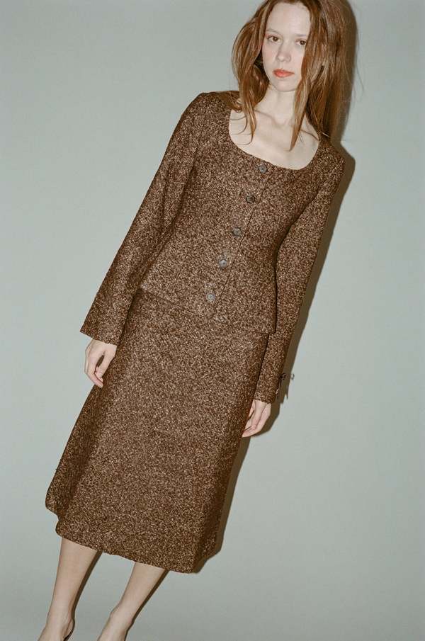 Sandy Liang Grappa Jacket - Espresso