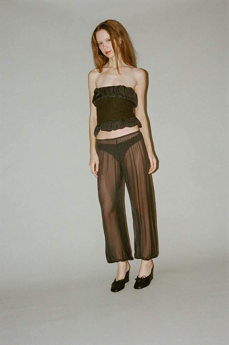 paloma wool パンツ ASIA- Wide-leg, low-waisted, 5-pocket style pants with front