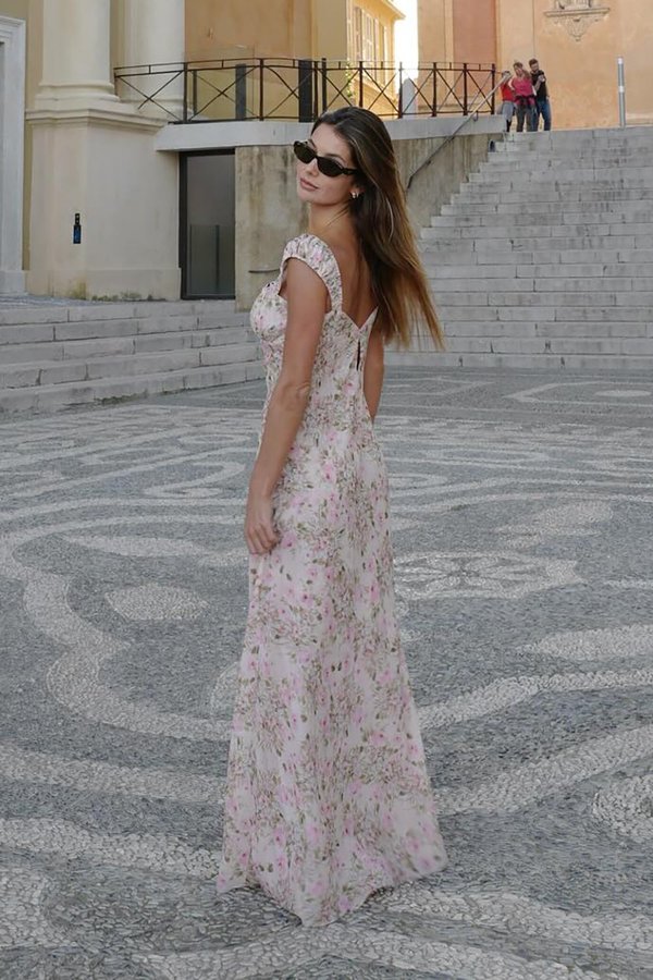 knee length dresses for ladies For Love and Lemons Emmaline Maxi Dress  TrenLend