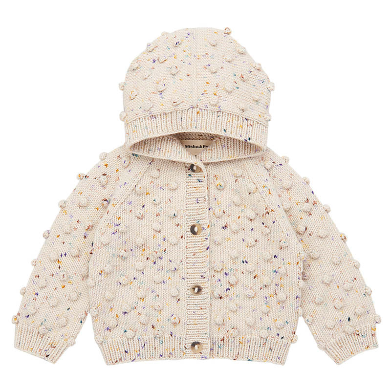 misha and puff Hooded Popcorn Cardigan
