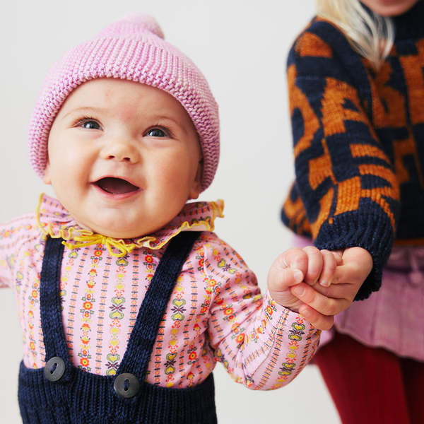 Misha & Puff Baby Pattie Bodysuit Pink Lilac Bohemia Print