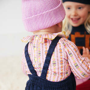 Misha & Puff Baby Pattie Bodysuit Pink Lilac Bohemia Print