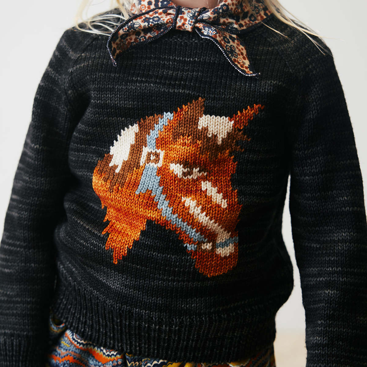 Misha & Puff Child Yearling Sweater Licorice Black | Garmentory