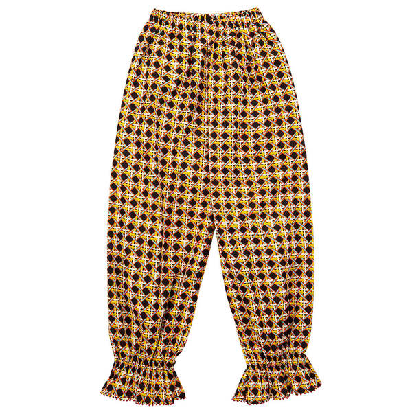 Misha & Puff Child Zuzu Pants Licorice Black Lattice Print