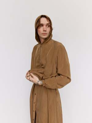 トップス GABRIELACOLLGARMENTS CUPRO HOODED JACKET GABRIELA COLL GARMENTS】 